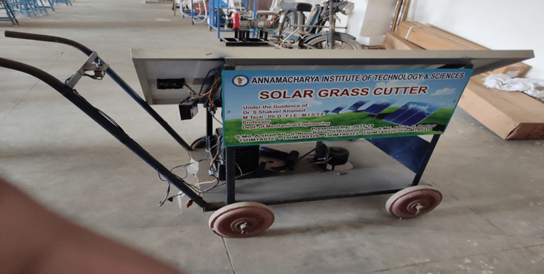 Solar grass cutter