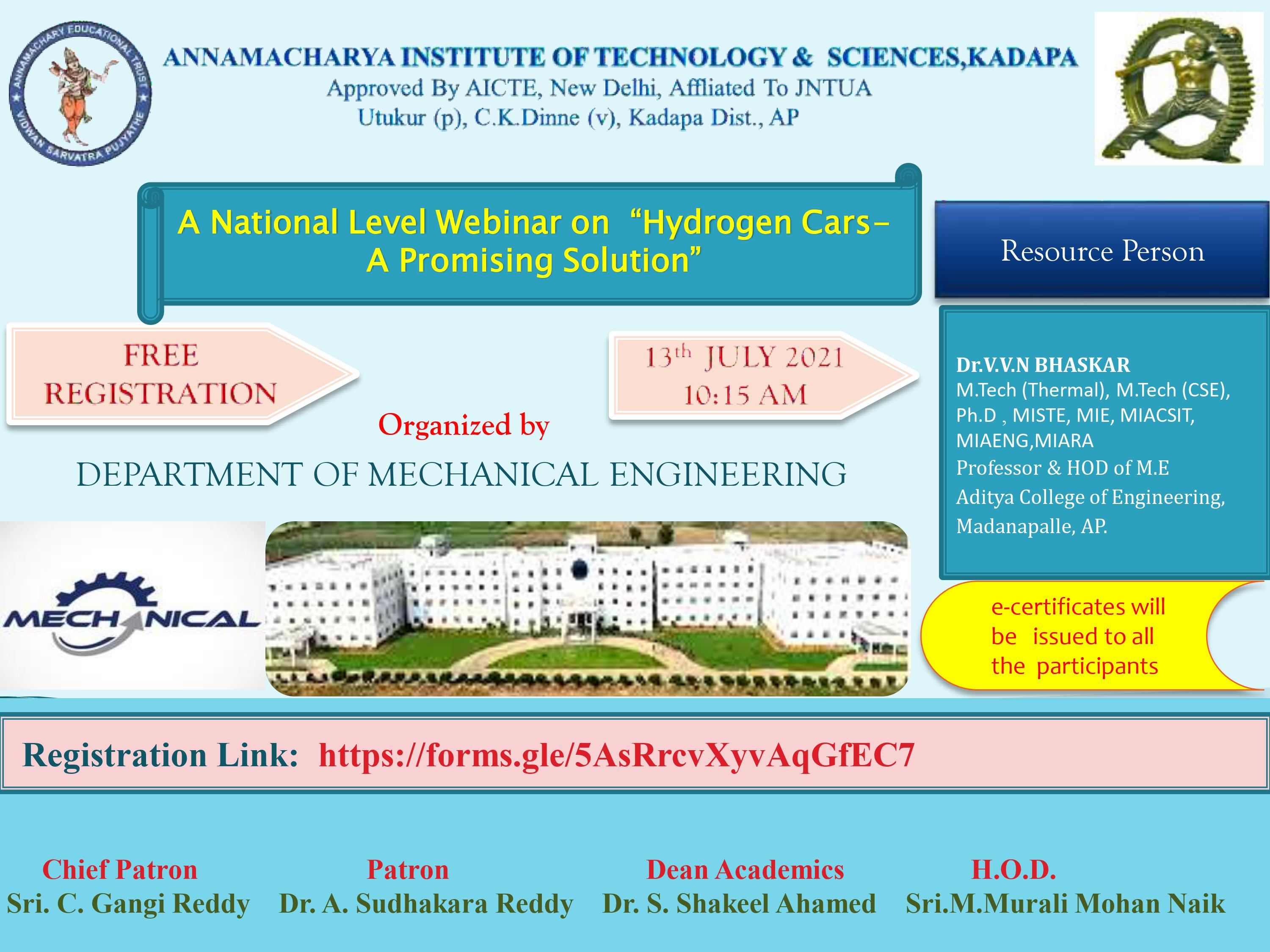 Webinar on Hydrogen Cars A promising Solution