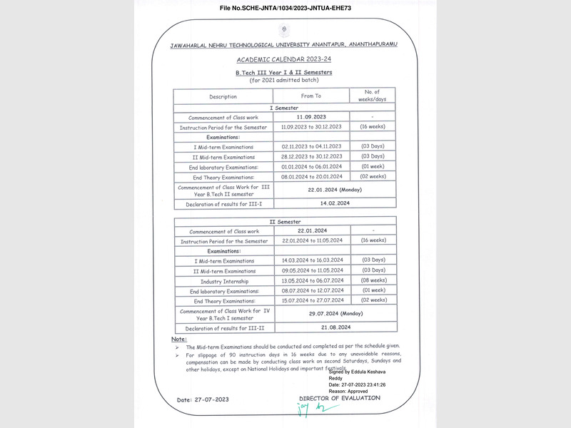 I-B.Tech- I & II SEM