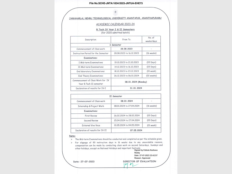 I-B.Tech- I & II SEM